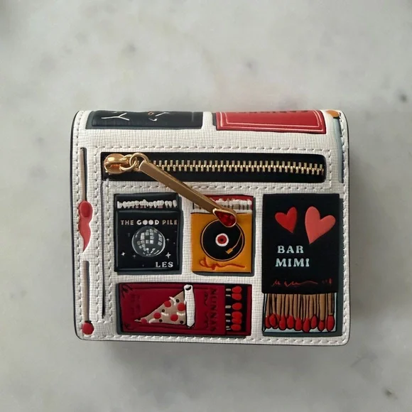 Kate Spade NEW Morgan Matchbox Embossed Small Bifold Wallet - Picture 5 of 7